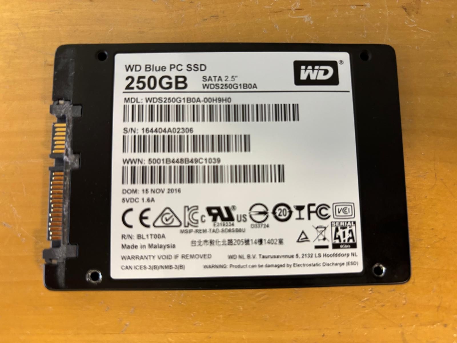 Western Digital Dischi rigidi: WD Blue PC SSD 250GB – Usato da Zürich venduto da HarlacherIT 1