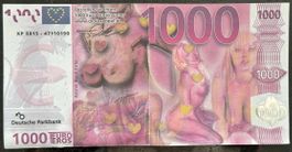 Sammlerstück: 1000 Euro EROS Schein, Deutsche Parkbank