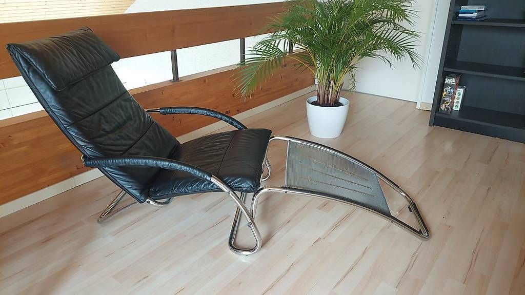 Sessel: Schaukelstuhl - Liegesessel schwarz – Gebraucht aus Kehrsatz von ananas 2