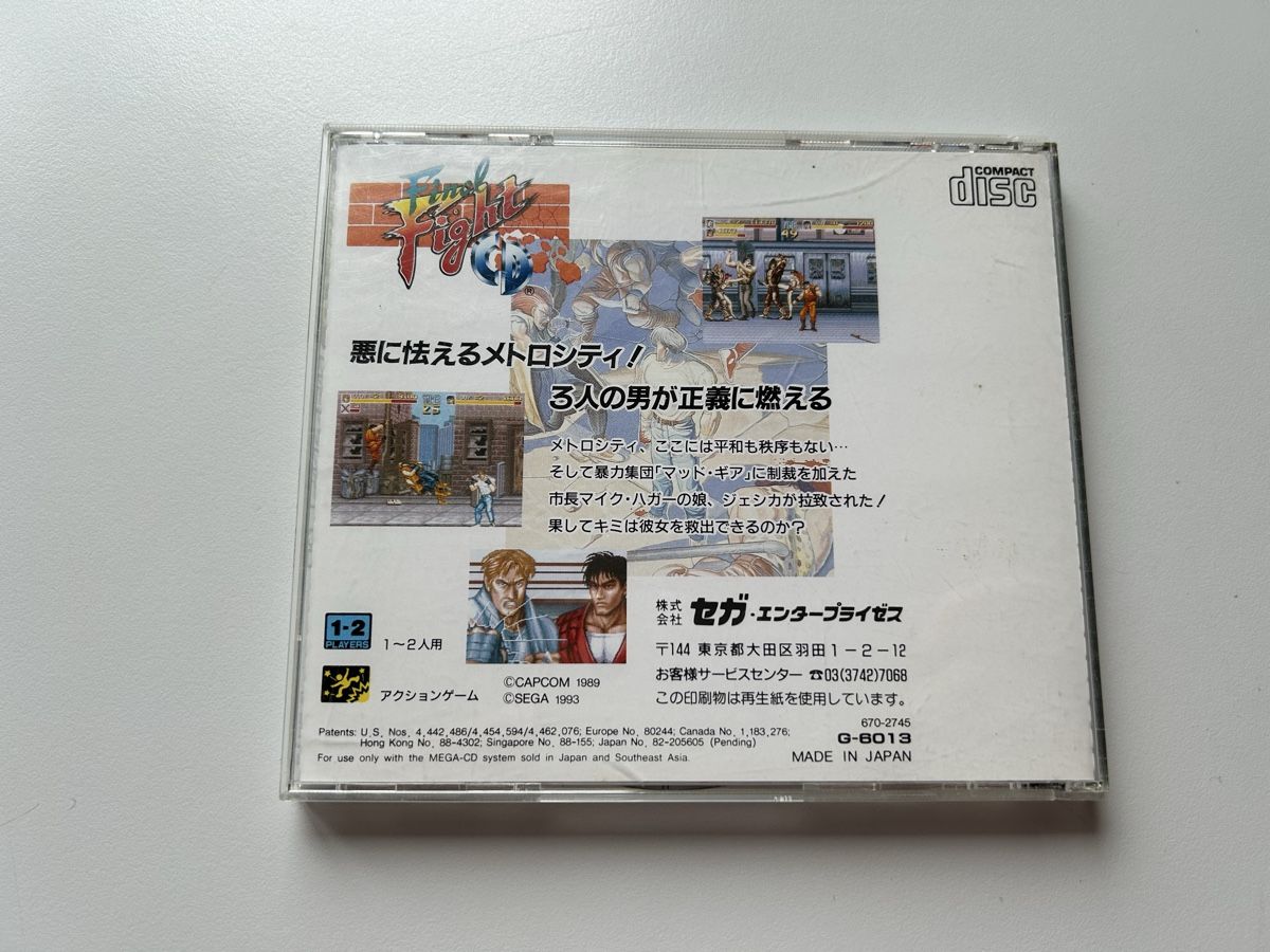 Sega Giochi: Final Fight Sega Mega CD Megadrive Spiel OVP – Usato da Belp venduto da retrovideogamers 2