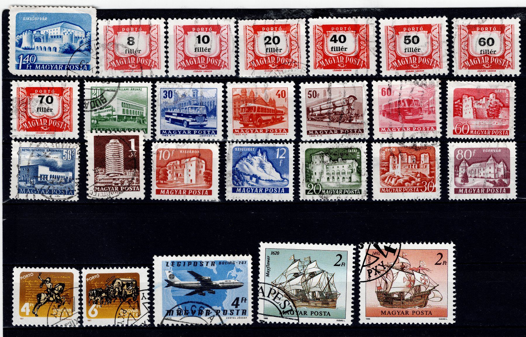 Alle Briefmarken: Briefmarken 77x Ungarn – Gebraucht aus Tenniken von mik_6mxg 9