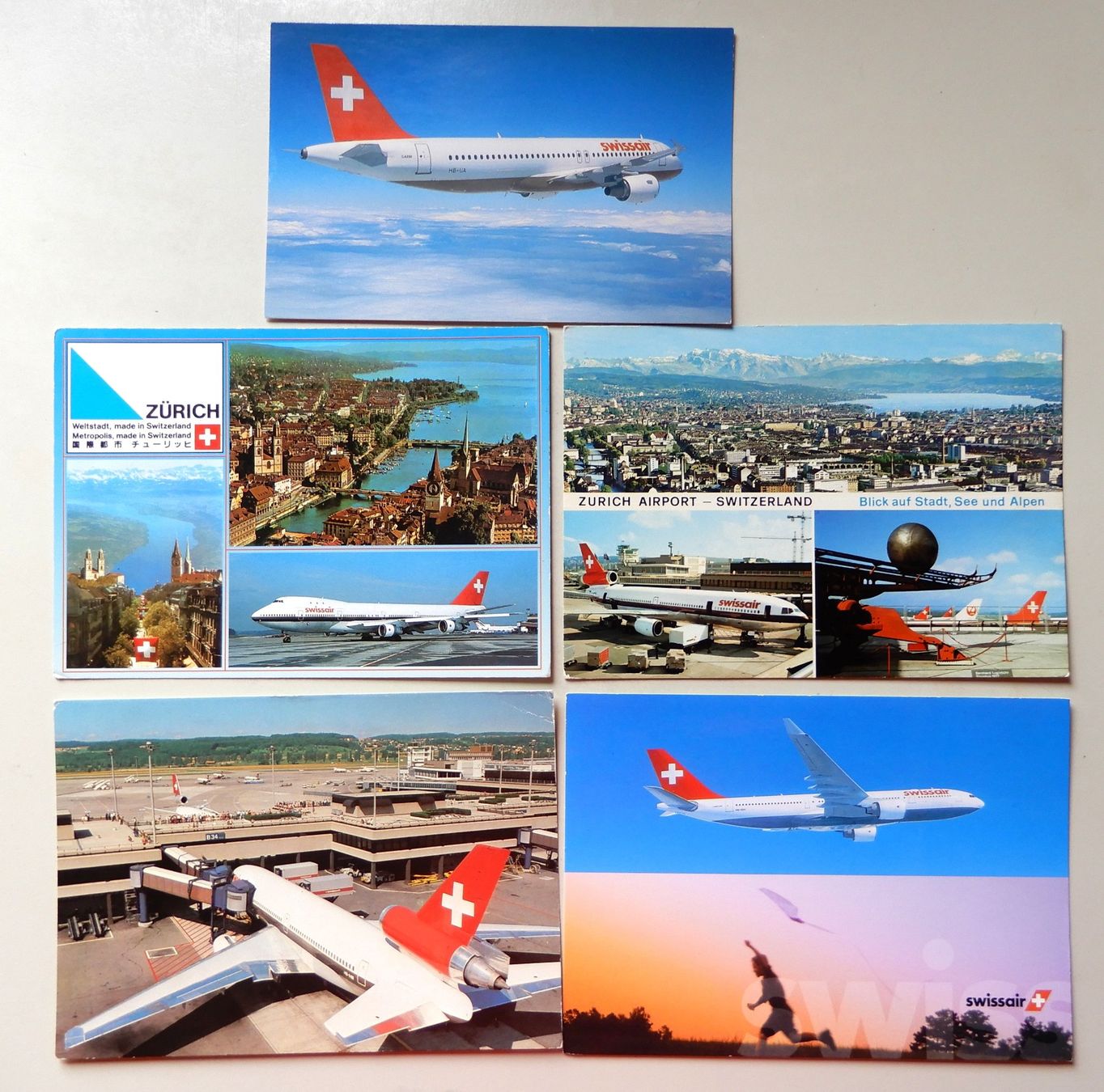 Cartoline postali: Swissair  5 x Ansichtskarten – Usato da Senèdes venduto da Framboise52