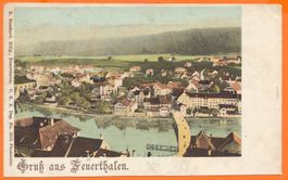 Gruss aus FEUERTHALEN / ZH - Gesamtansicht 1901