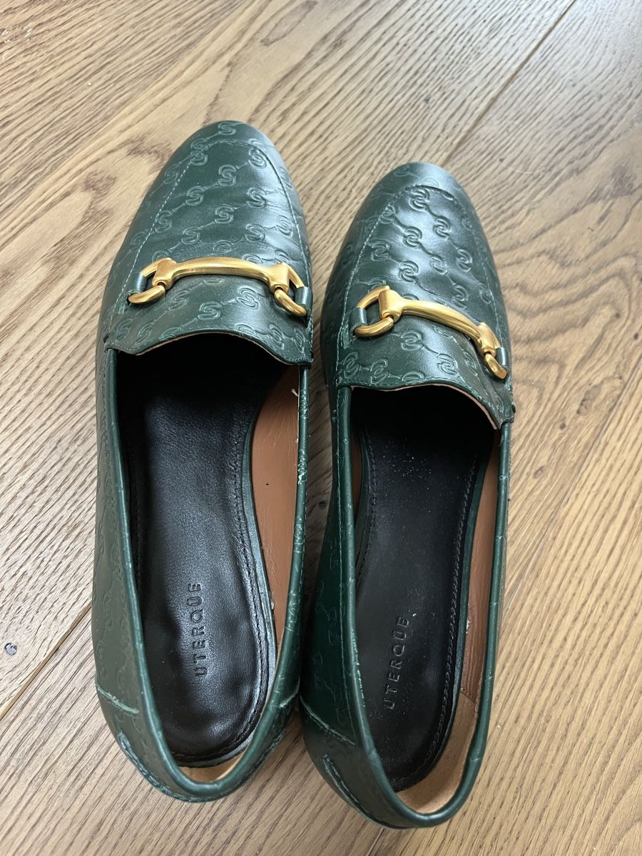 Damenschuhe: Loafer dunkelgrün – Gebraucht aus Jona von Nipponsun 3