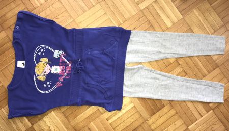 Herziges Shirt Mädchen Katze+ Leggins Grösse 116 -Porto 3.40