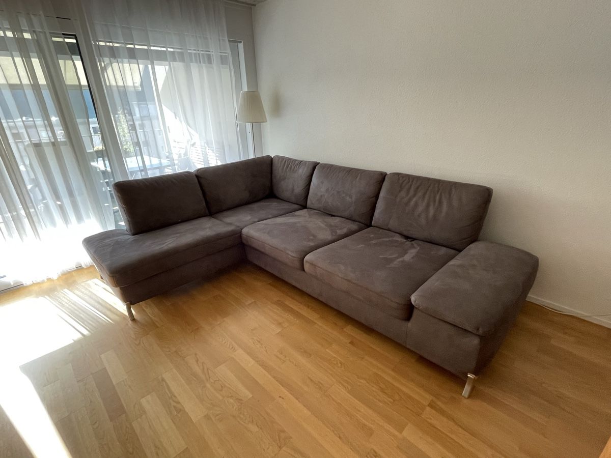 Knoll Sofas: Eckcouch Sofa Dieter Knoll Collection, Anthrazit – Gebraucht aus Lausen von