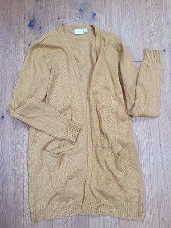 VILA Strickjacke, Cardigan, Grösse M, Senfgelb Herbst 🍂