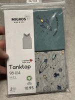 2x Débardeurs t-shirt tanktop Taille 98 - 104 neuf