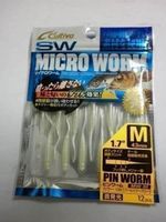 12 Micro Worm Col. blanc nacré