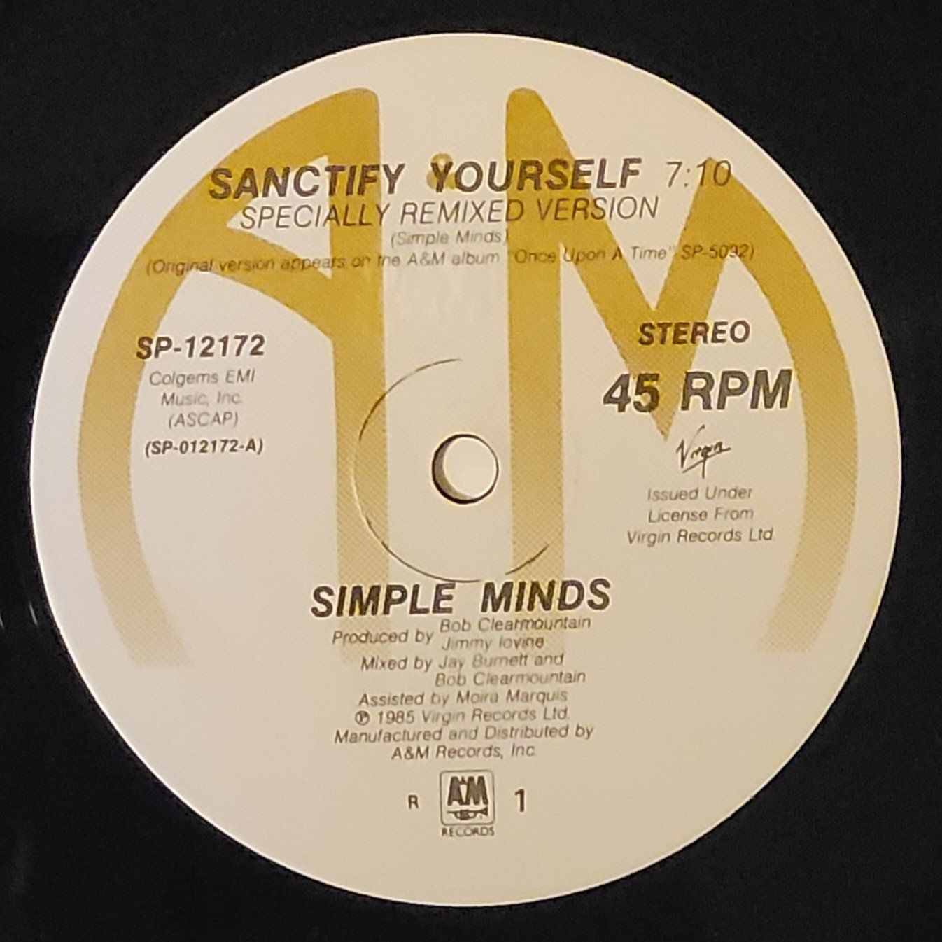 Dischi in vinile: Simple Minds – Sanctify Yourself – Usato da Zürich venduto da Avd 4