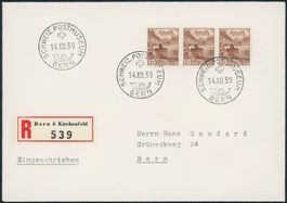 1939 - Landschaftsbilder - Farbänderungen - FDC ET - Gaudard