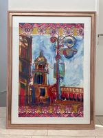 Aquarell-Gemälde von Cecilia Betancourt - Mexico - visiert