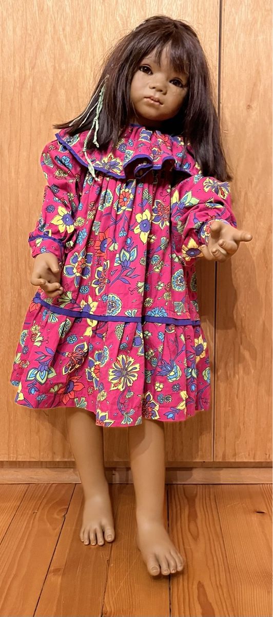 Globus Vestiti & Gonne: warmes Mädchen-Kleid Langarm-Röckli  Blumenmuster Gr. 92 – Usato da Arboldswil venduto da Sonnenelfe 1