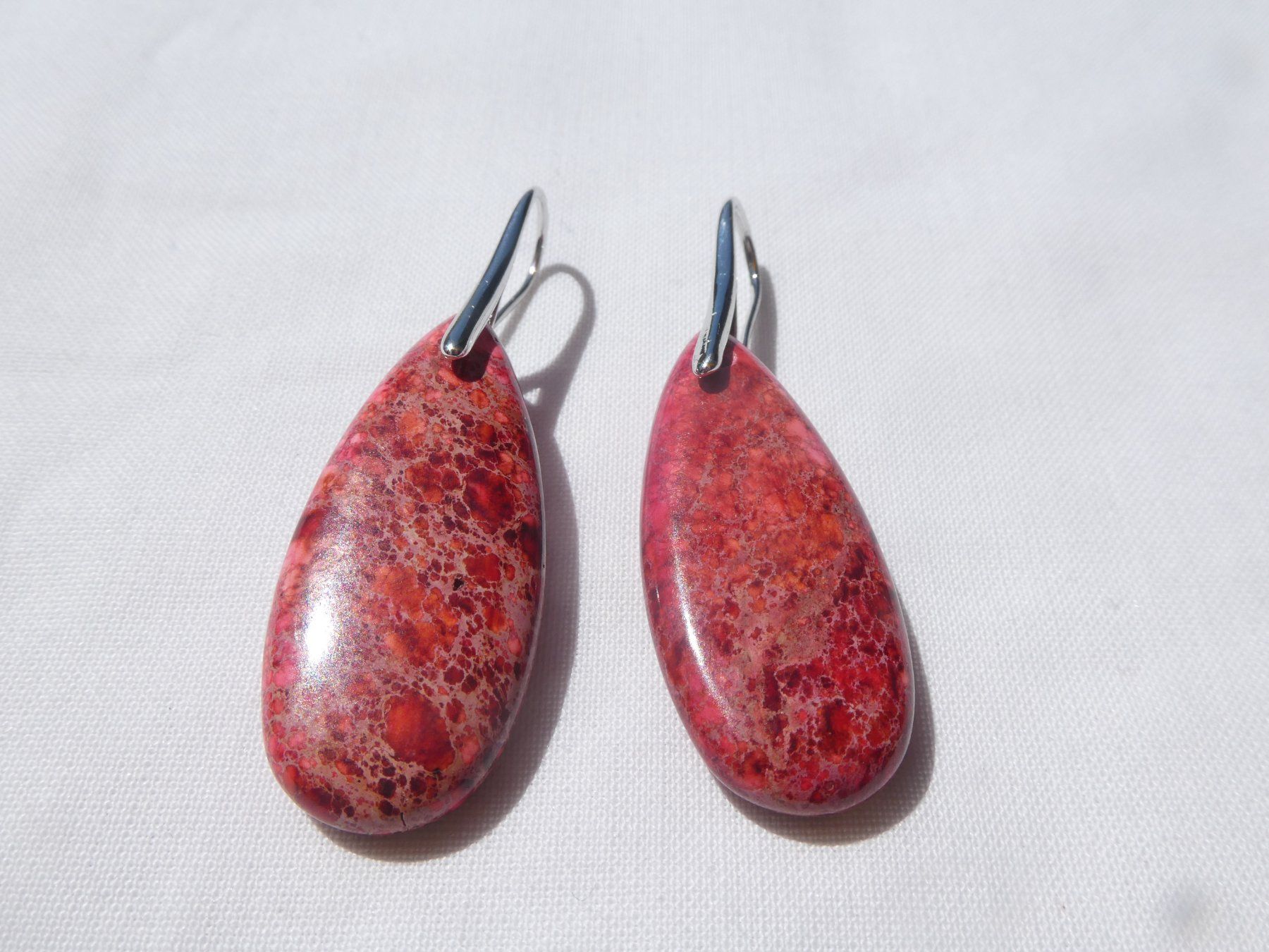 Ohrringe & -stecker: Ohrhänger aus rostrotem Stein, Boho Style /NEU – Neu (gemäss Beschreibung) aus Gattikon von kaandooh 1