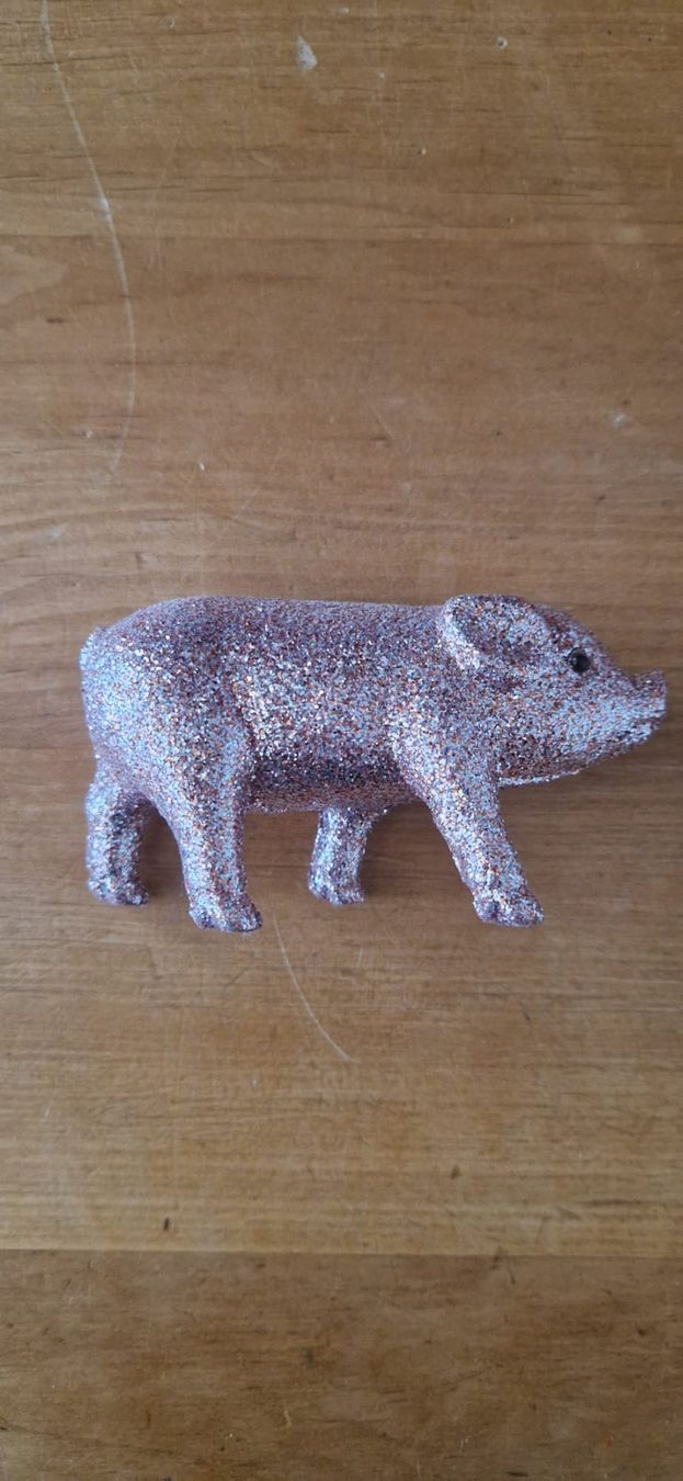Tutte le decorazioni: Deko-Schweinchen Glitzer rosa – Usato da Frauenfeld venduto da jgh_gx6v 1