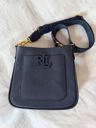 Tasche Ralph Lauren Leder dunkelblau - neuwertig
