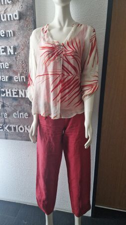Sehr schönes 3 tlg.  "NILE" Kombi in rot/ beige, Gr. S, 