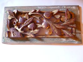 Sculpture bas-relief en bois doré  Chine - Art international