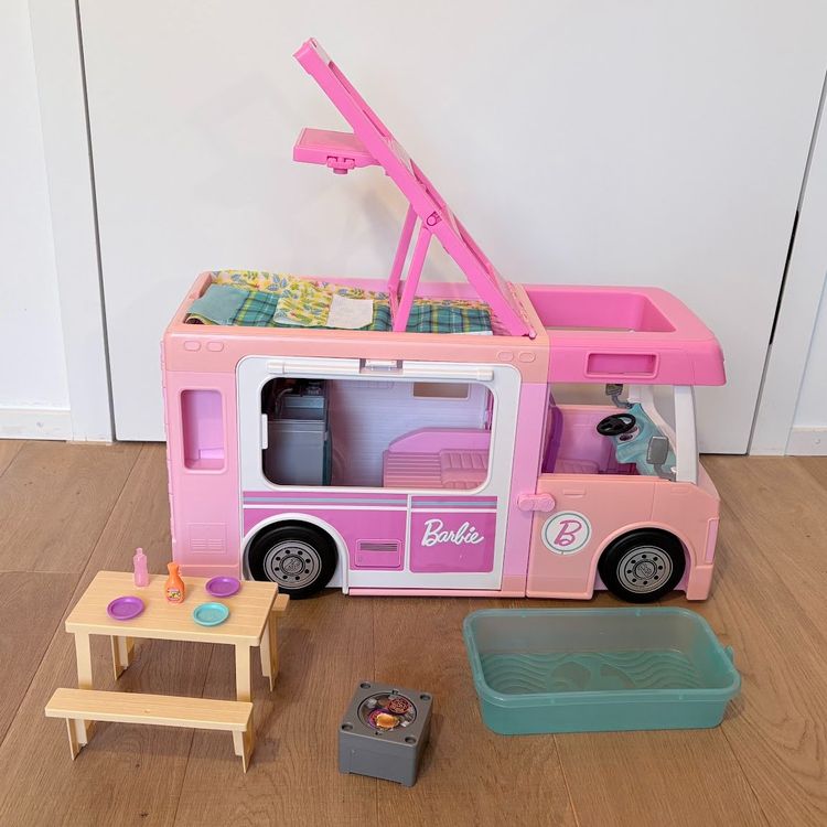 Verwunderlich Barbie Super Abenteuer Camper Ebenbild