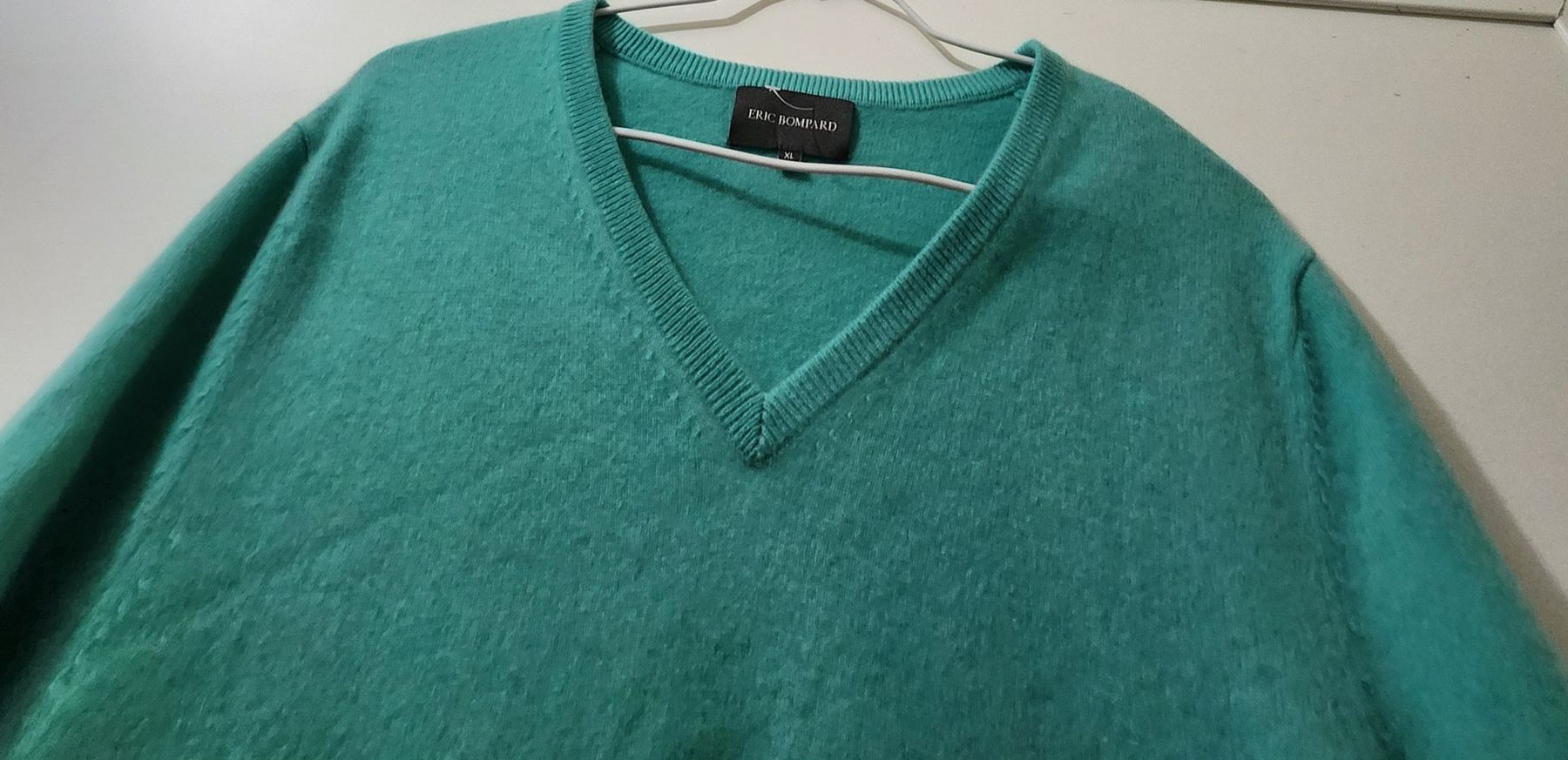 Maglioni & Felpe: Pull Eric Bompard cachemire col V vert taille XL – Usato da Niedergösgen venduto da Eva2410 3