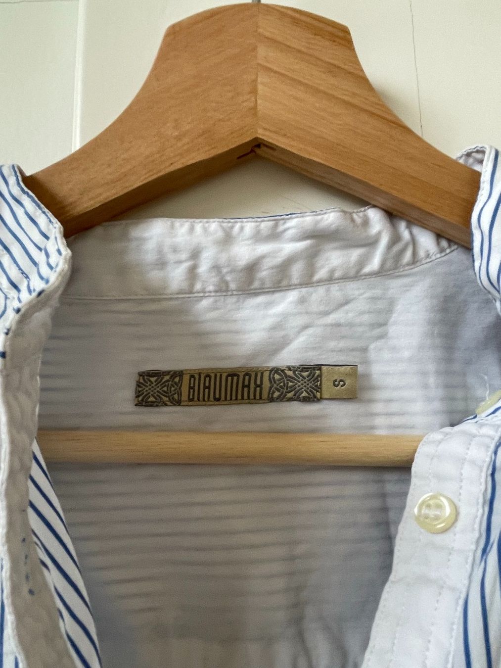 Camicette: BLAUMAX Bluse blau-weiss gestreift, Gr. S – Usato da Neukirch an der Thur venduto da bee88 1