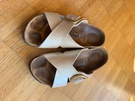 Birkenstock Siena Big Buckle Pearl White
