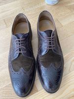 Herren Halbschuh Navyboot Leder Braun Grösse 44 gebraucht