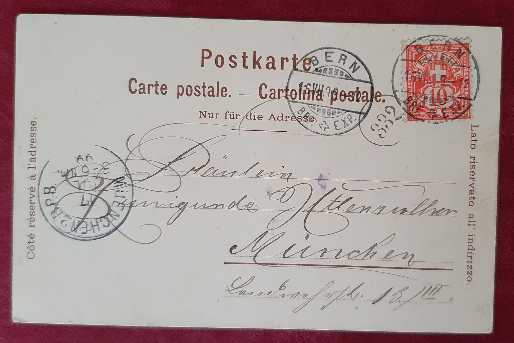 Cartoline postali: Gruss aus Bern 1899 – Usato da Kreuzlingen venduto da Rschweiz1 1