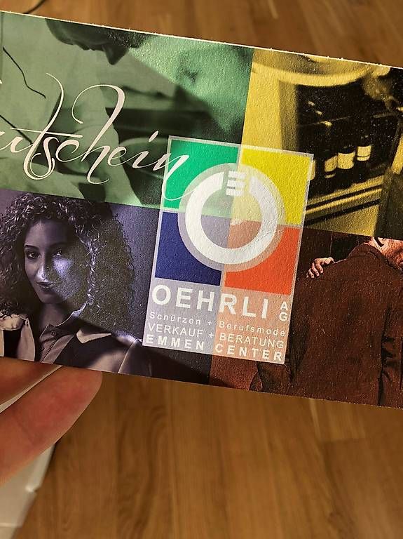 Gutscheine: Oehrli AG Schürzen & Berufsmode Gutschein 100.- – Neu und originalverpackt aus stüsslingen von Aless14