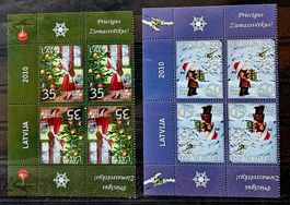 Latvija Lettland Lettonie Weihnachten Marken **, 2010