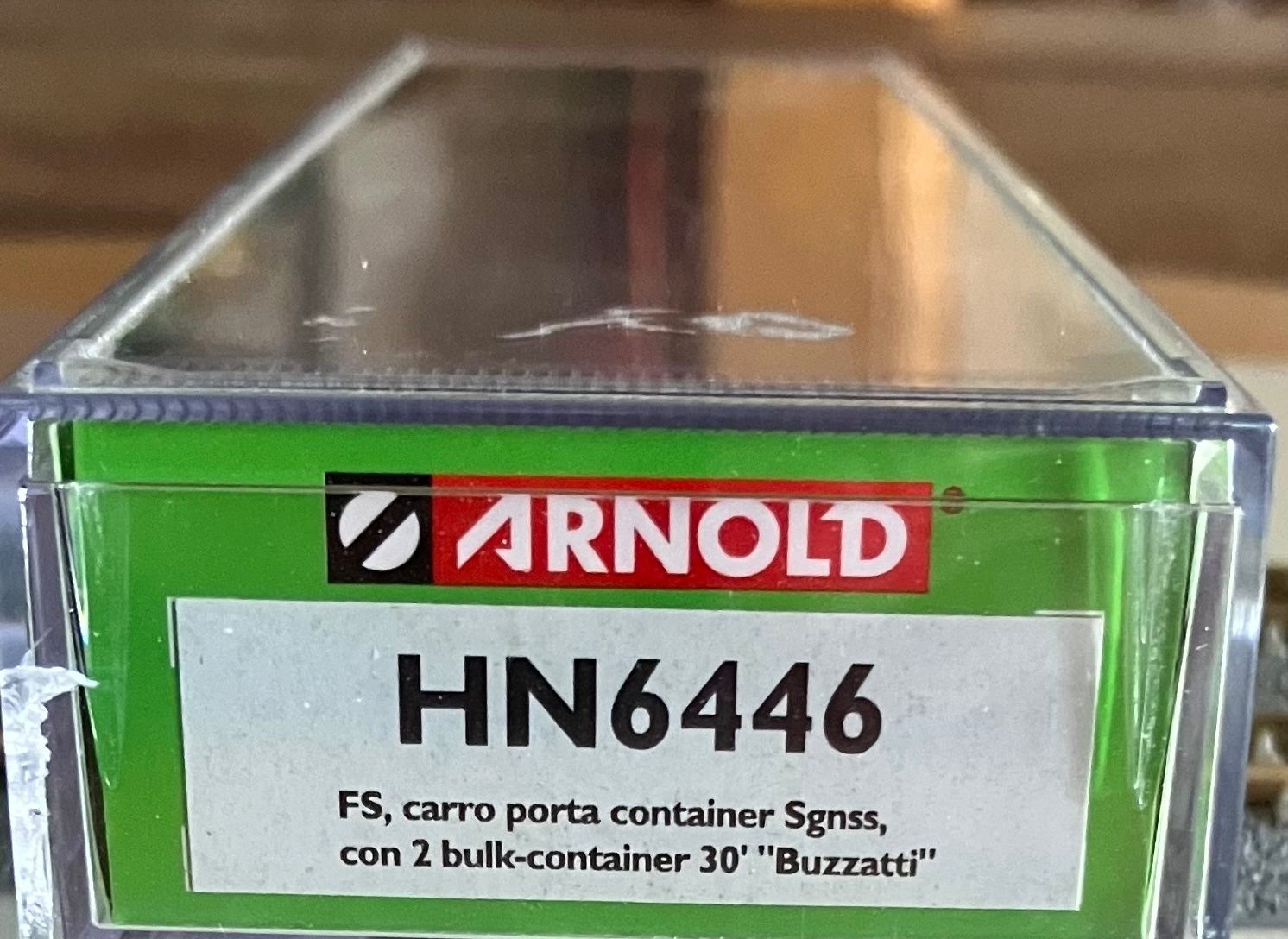 Arnold Modellini di ferrovie: Arnold FS, carro porta container Sgnss, con 2 bulk-container – Nuovo e nell'imballaggio originale da Dompierre VD venduto da immorentes 4