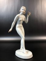 ⭐Porzellan Akt, Frau mit Blume, Herend Hvngary Ungarn