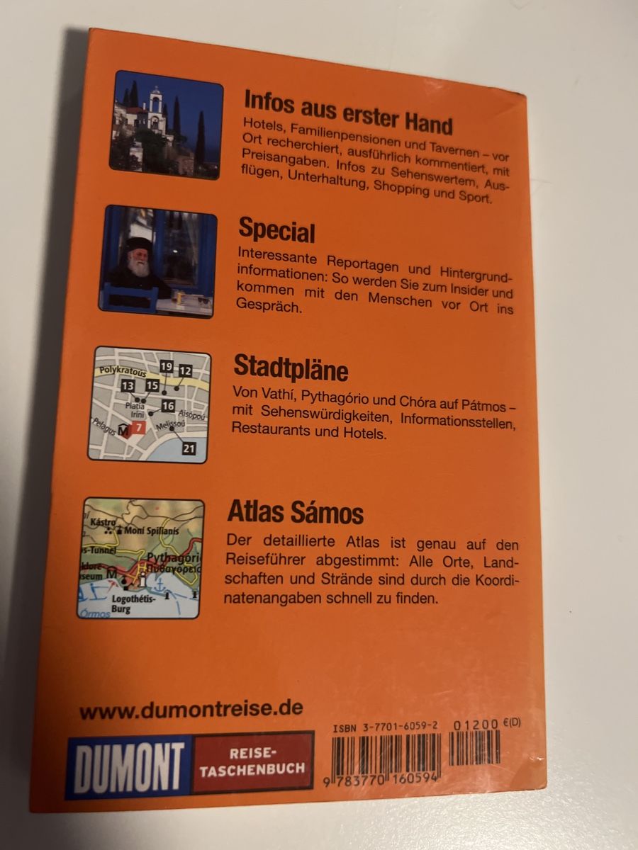 Libri: Samos Reiseführer Dumont mit Patmos und Ephesos – Usato da Schongau venduto da Retro_Shop 1