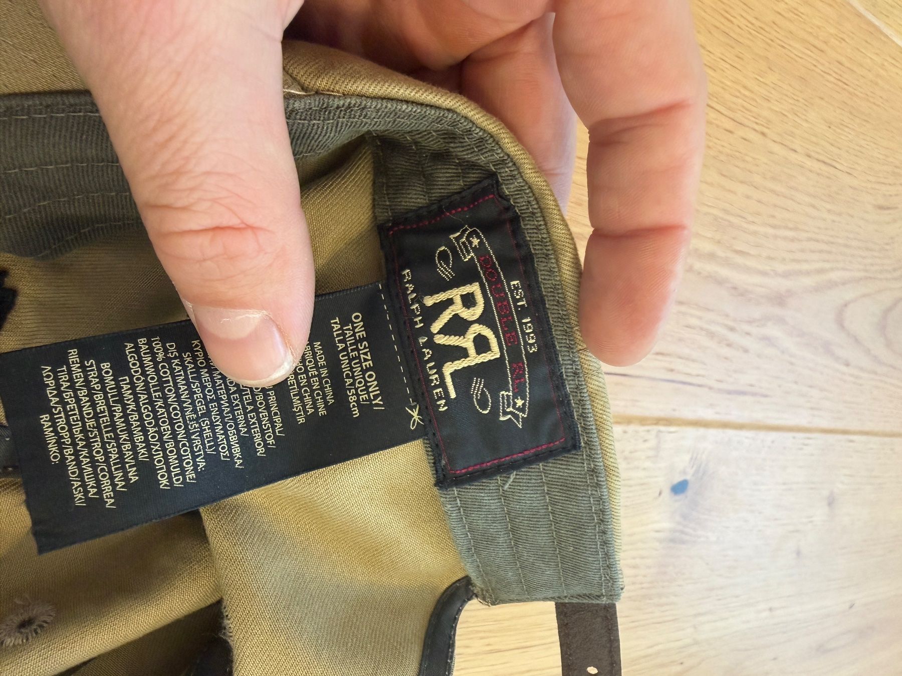 Ralph Lauren Copricapi, berretti & cappellini: Double RL RRL Ralph Lauren Cap Beige – Usato da Kreuzlingen venduto da jwlf1 2