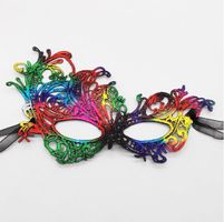 NEUE verstärkte Venezia Maske bunt-schwarz - 222770