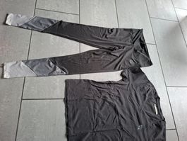 Sport Set von MEXX: Shirt und Leggings, Grau, Grösse S, Neu