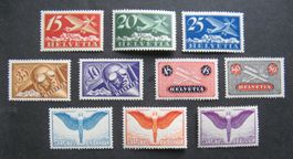 Flugpost 1923 - 1940 postfrisch, Kat. 550.--