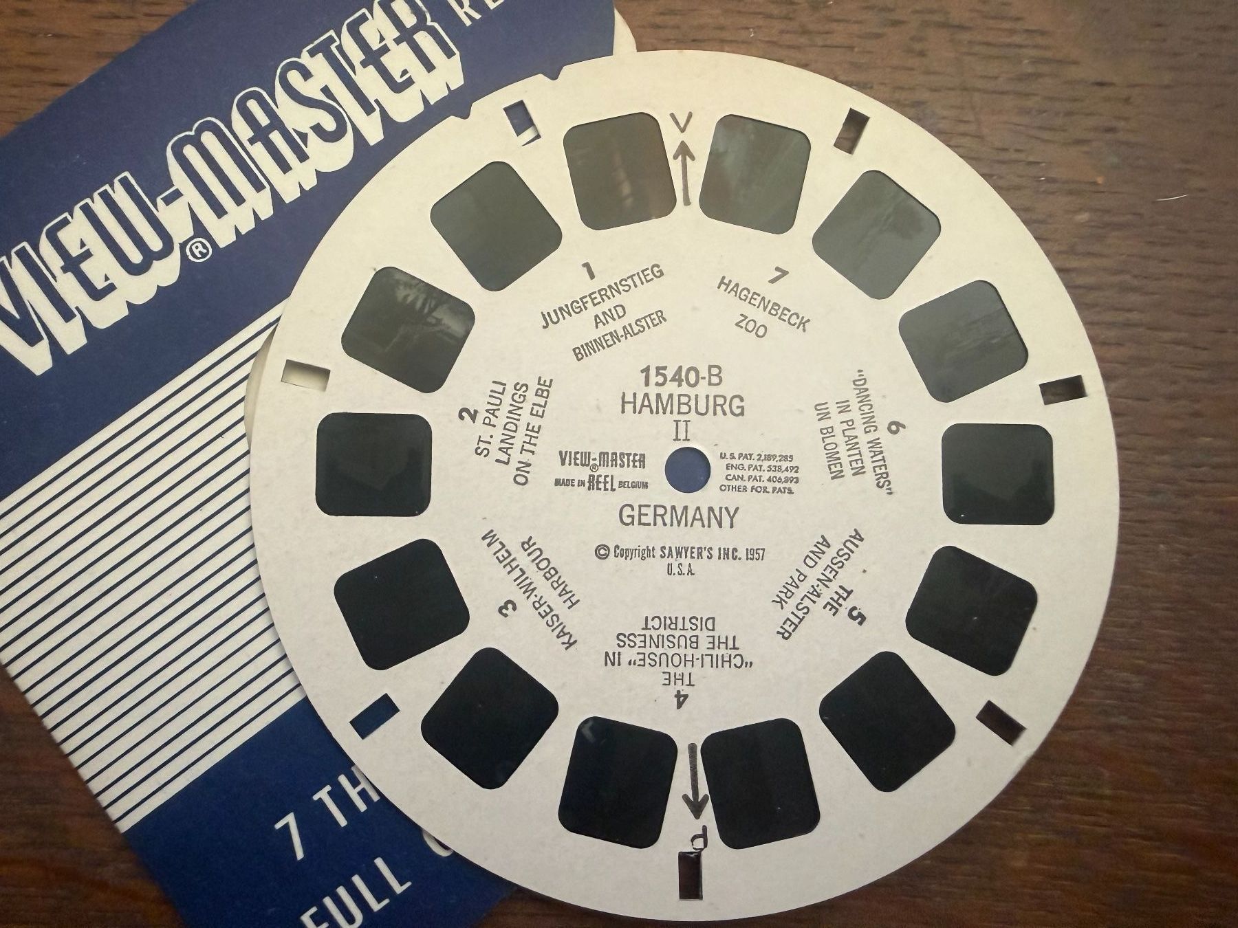 View-master Giocattoli: View-Master 3D: Nr. 1540 - B Hamburg II - Germany – Usato da Tegerfelden venduto da siebenmacky