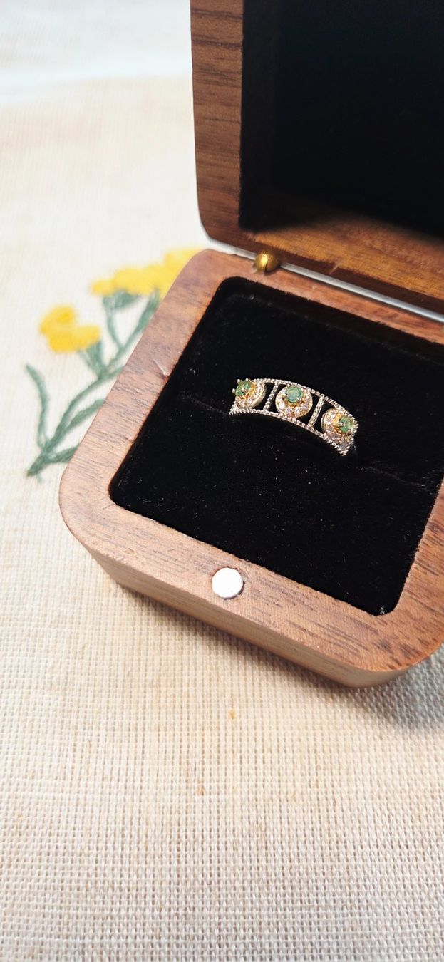 Anelli: NEW - S925 Emerald Ring (Adjustable) – Nuovo (secondo la descrizione) da Zürich venduto da cin_wcf6 4