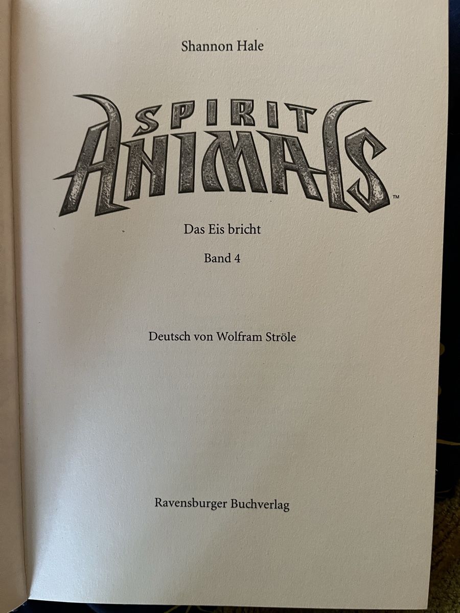 Libri: Spirit ANIMALS – Usato da Grünenmatt venduto da Hexenzauber 2