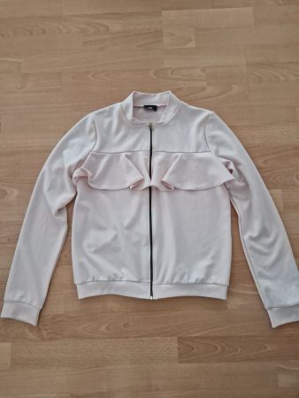 Jacke mit Rüschen Blassrosa Gr. S/M Yes or No