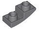 Lego Dark Bluish Gray Slope, Curved 2 x 1 x 2/3 1 Stück