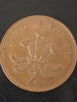 Münze Grossbritannien 2 Pence Elizabeth II Jahr 1992