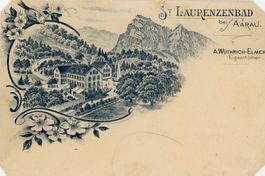 St. Laurenzenbad   AG  bei Aarau / Erlinsbach     um 1902