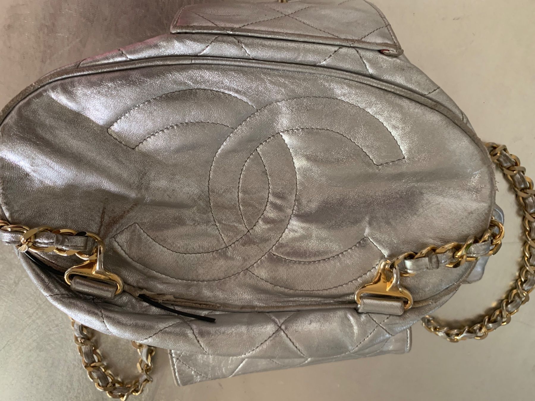Chanel Borse da donna: Chanel Duma Rucksack Vintage 1992 Silber – Usato da Chur venduto da GIANSILVES76 8
