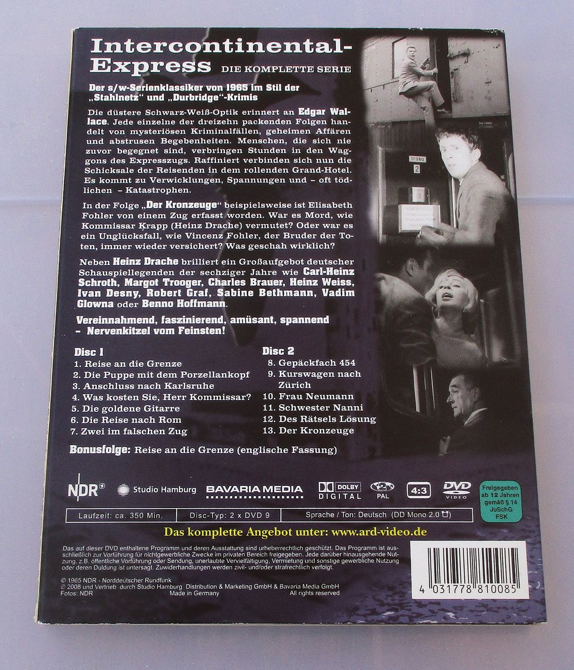Tutti i DVDs: INTERCONTINENTAL-EXPRESS - Komplette Serie 2-DVD – Usato da Wattwil venduto da Muriel10 1