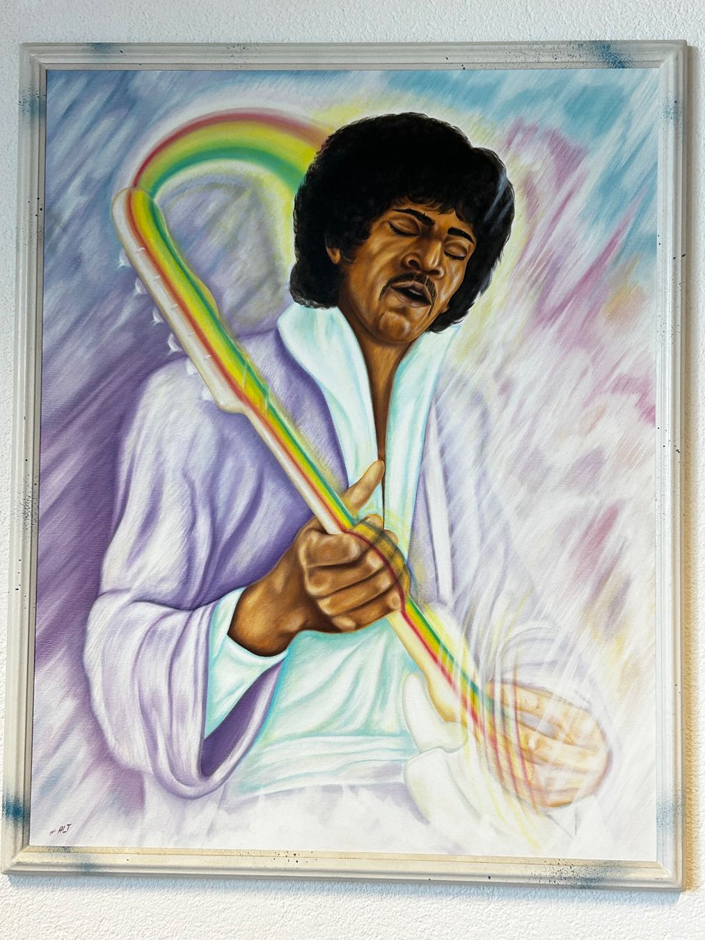 Dipinti: Gemälde Jimi Hendrix - Rainbow Bridge von H.P. Alt – Usato da Aesch BL venduto da BernisFlomi