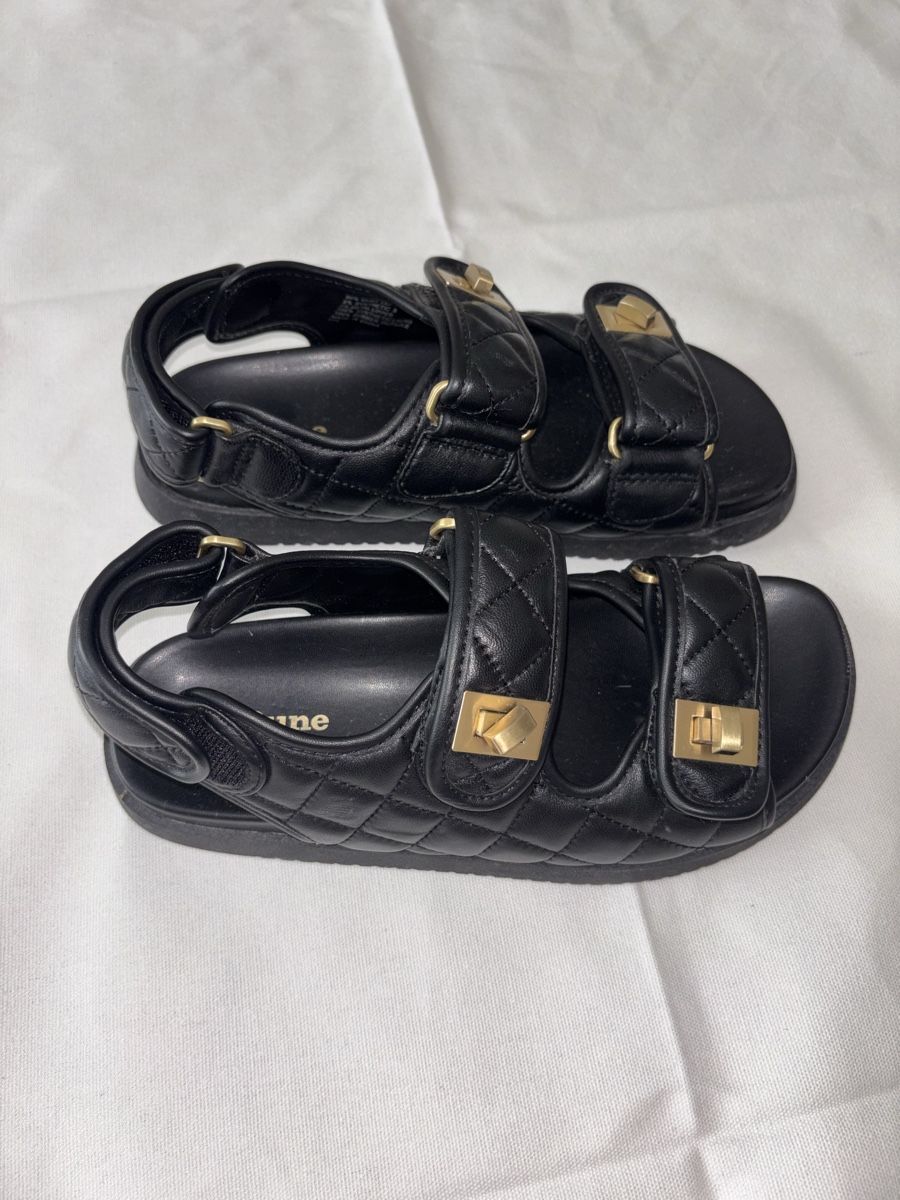 Dune London Scarpe da donna: Dune Black Leather Sandal 37 – Usato da Arlesheim venduto da schnsel 2
