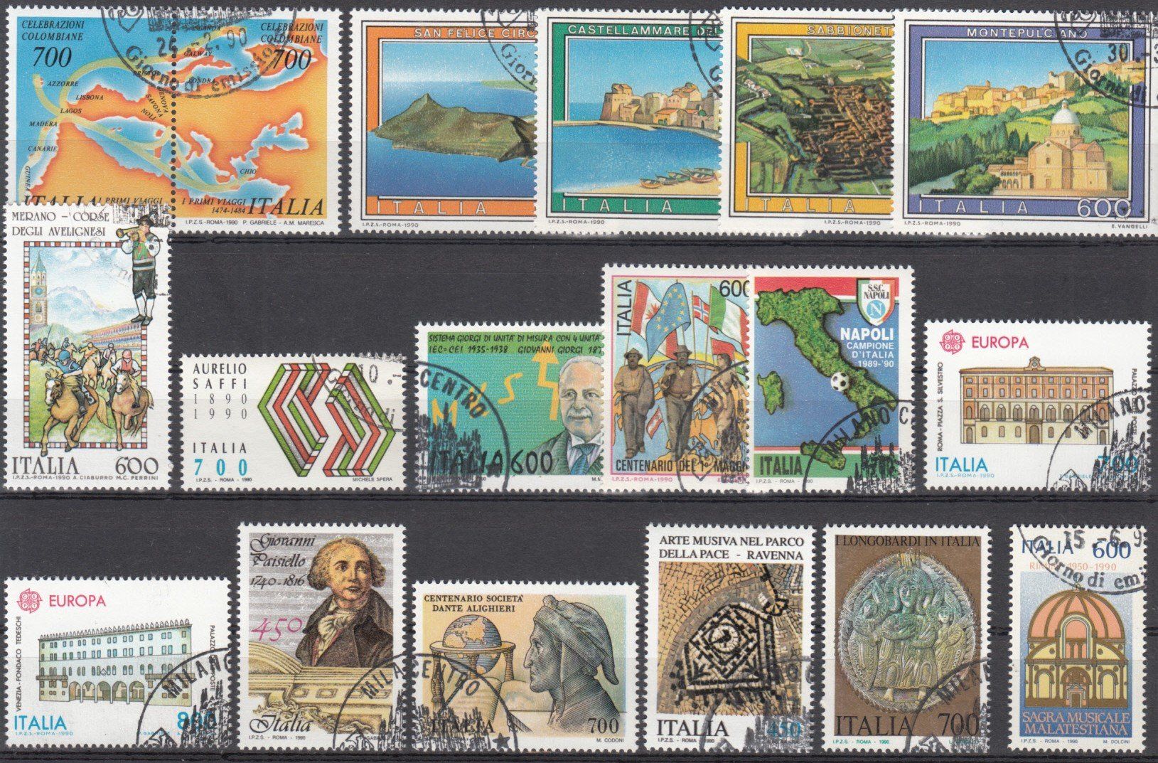 Tutti i francobolli: Italien 1990 mit ET – Usato da Bürglen TG venduto da StampGraf 1