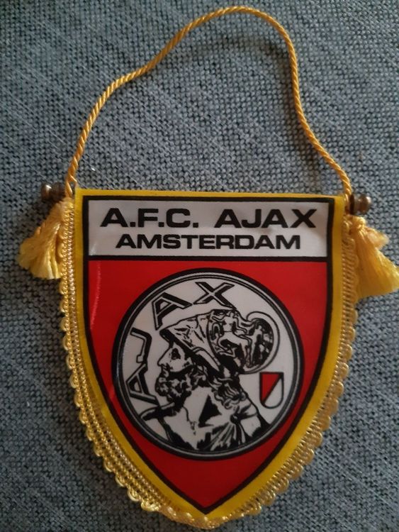 Fanion Ajax Amsterdam 9x11cm - Banderin Club Hollandais, Support Supporter